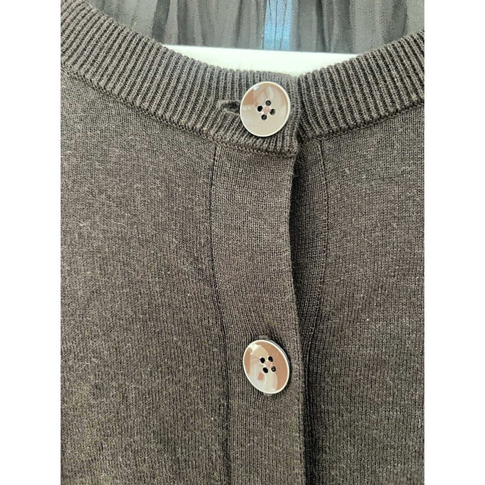 Cabi Sweater Cardigan Women's Mesh Back Brown Size - Picture 11 of 11